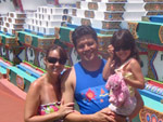 Milena, Sidnei e nossa filha Nicole no centro Budista em Trs Coroas