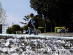Apesar do frio da manh, o sol apareceu no comeo da tarde de quarta-feira