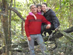 Eu, meu marido e minha filha em Montenegro