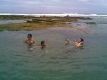 Foto tirada nas piscinas naturais em frente a barraca