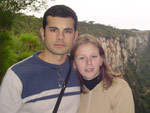 Rodrigo e Viviane (visita ao Cnion do Itaimbezinho est localizado entre as cidades de Cambar do Sul)