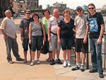 Alcides Schifter, Roberto Kr�ger, Rosana Kr�ger, Magrid Schifter, Sidnei Schifter, Ingeburg Schifter, Diego Schifter e Douglas Schifter, de Ibirama, em Dresden (Alemanha) - Agosto de 2009