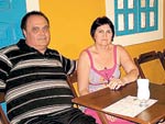 Luiz Carlos Kammers, Zulma Kammers, Evaldo Schmitt e Bernadete Schimitt, de Blumenau, em Fortaleza (Cear�) - Agosto de 2009
