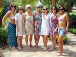 Belquis Berri, Daisir Busarello, Magali Roepke, Monica Simeoni, Inge Burg Klitzke Borchardt, Leonice de Castilho e Noeli Campregher, de Timb�, em Macei� (Alagoas) - Setembro de 2008