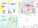 Bruna Larissa Nunes - 11 anos  Juliana Frantz Simes - 9 anos  Patrcia Martins Torquato - 10 anos  Leonel Rodrigues - 10 anos