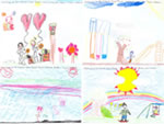 Vitria Grabinski Rosa - 7 anos  Weslley Almeida Salles - 7 anos  Maria Eduarda Borba - 7 anos  Bruno Lopes Cardoso - 9 anos