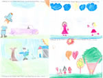 Leonardo de Oliveira Ramos - 9 anos  Brianna Gromann Marques Silva - 7 anos  Luiz Paulo Ferraz da Silva - 8 anos  Lidiane Baptista Ferreira - 6 anos