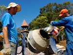 Construo de um Salo Paroquial no estilo das rplicas, com capacidade para 500 pessoas e cozinha. Em andamento