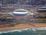 Imponente, estdio de Durban fica s margens do Oceano ndico