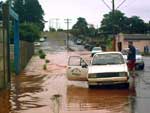 A chuva forte comeou s 16h e o volume de precipitaes atingiu 200 mm em apenas duas horas