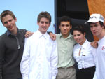 Thiago Tartari, Guilherme Ennes, Cristian Benetti, Vitria Zanotto e Eduardo Ishida