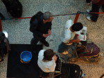 No aeroporto Salgado Filho, passageiros tiveram que desviar das goteiras