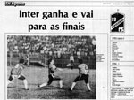 O jornal Zero Hora repercutiu a classificao do time para as finais