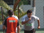 Roberto Brum e Fernandes pegam pesado no treino fsico