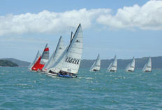 Brasileiro de Hobie Cat 2009 vai at� sexta-feira, dia 20, nas �guas da praia de Jurer�&nbsp;-&nbsp;Divulga��o/Milene Caldas da Silva