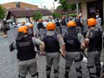 Brigada Militar dispersou manifestantes em frente ao Estdio