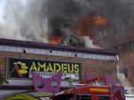 Fogo destruiu a boate Amadeus