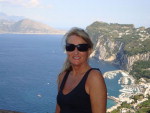 Janete Bertoldi, de Blumenau, na Ilha de Capri (It�lia) - Setembro de 2009