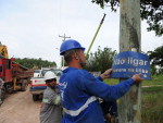 Em Viamo, ainda so feitos reparos nos postes de luz