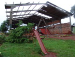 Segundo a Brigada Militar de Trs Passos, uma escola foi danificada em Linha Ismael