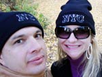 Jorge e Silviane Figueiredo, de Blumenau, em Nova York (Estados Unidos) - Novembro de 2009