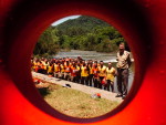 A equipe de treinamento para a Operao Golfinho