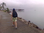 Em Florianpolis, Santa Catarina, o dia comeou com nebulosidade