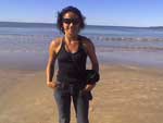 Rose curtindo o sol e o AMOR!!!Chegando na praia!!!!