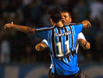 Grmio 1x1 Ypiranga – 05/03 - Gaucho 2009 - Celso Roth comemora com Jonas