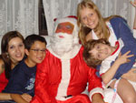 Tio Claudio de Papai Noel, e Gabriel Dias &amp; Gabriel Jacques felizes!