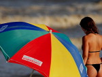 Veranista preferiu a areia ao mar