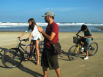 Primeira Gerao  - Gravao do programa Marino - Na Praia do Cassino, diretor Rafael Figueiredo com a atriz Marcela Hoeppers
