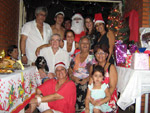 Meu primo, Thiago substitui nosso av, Difanti, na tarefa de ser o Papai Noel