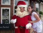 Juliano e sua noiva, Daiane, no clima de Natal