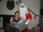 Jones Fehse Baptista e Papai Noel, no Condomnio Dom Guilherme e So Leopoldo