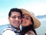 Leandro e Liliane no Barco proncipe de Joinville no dia de noivado** dia perfeito