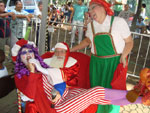 Palhaa Gelatina com o Papai e a Mame Noel