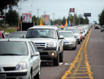 Na Estrada do Mar, o trnsito foi complicado desde o comeo do dia