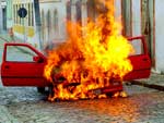 Outro carro pegou fogo no municpio de So Francisco do Sul