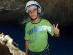 Antnio Pozzer: &quot; Gruta do Lago Azul- o postal caracterstico de Bonito  imperdvel. Rodrigo, meu filho, se sentiu um explorador&quot;