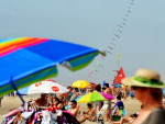 Em Capo, o tempo colaborou para uma praia repleta