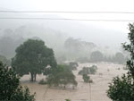 Chuva forte causou estragos e alagamentos em Rancho Queimado