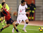 Cagliari 3x0 Livorno - Jogador Andrea Cossu , do Cagliari, durante partida do Campeonato italiano