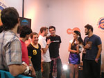 Bastidores do est�dio da TVCOM