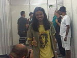 Chimarruts chegando no camarim depois do show