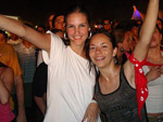 Caroline Mnchen e Greyce Lerino aps show da Ivete Sangalo no Planeta 2009   