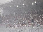 Mesmo com a chuva, a torcida do Metr compareceu em bom nmero no Sesi