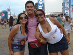 Os amigos Leticia, Rodrigo e Marcele no Planeta RS 2009       