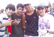 Erick, William, Paulo Sergio e Maicon no Planeta 2009