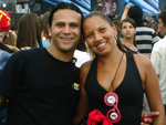 Sheila e o namorado Anderson curtindo o show do Skank no Planeta RS 2009